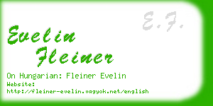 evelin fleiner business card